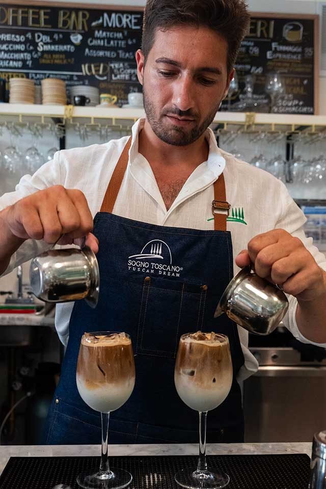 Espresso at the Santa Monica bar